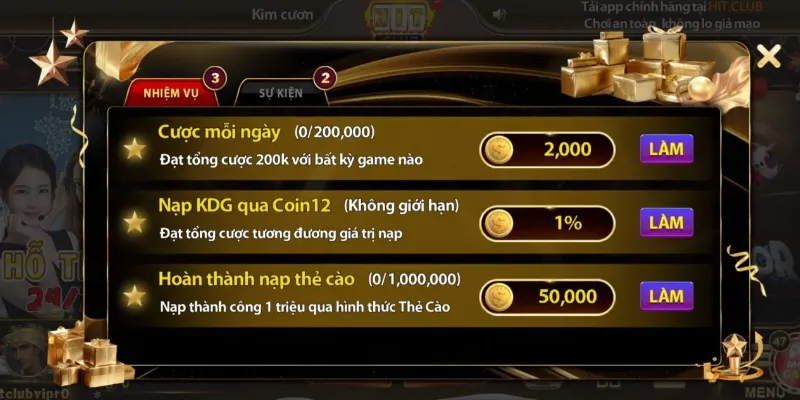 Khuyến Mãi HITCLUB 3 Mở ra cơ hội không cần có vốn cũng có thể tham gia chơi